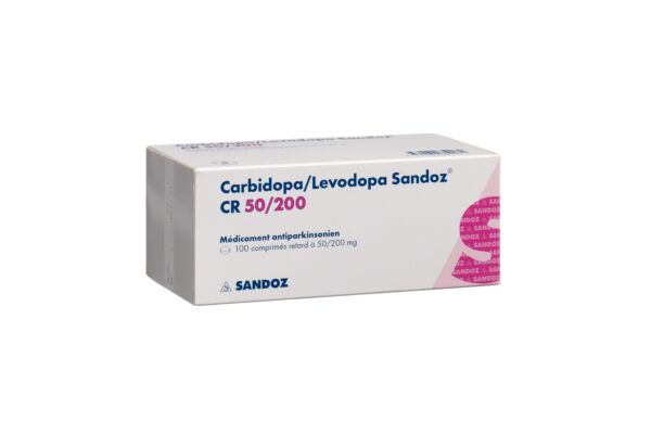 Carbidopa/Levodopa Sandoz CR cpr ret 50/200mg 100 pce