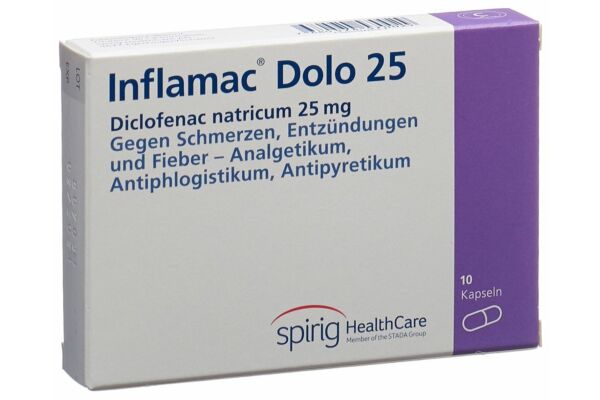 Inflamac Dolo Kaps 25 mg 10 Stk