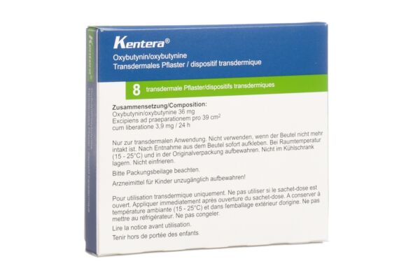 Kentera patch mat 3.9 mg/24h 8 pce