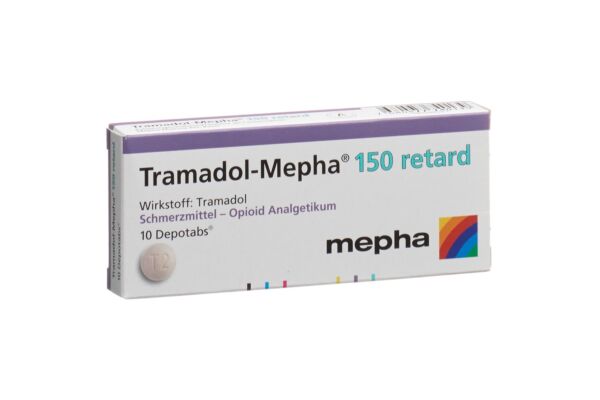 Tramadol-Mepha retard Ret Tabl 150 mg 10 Stk