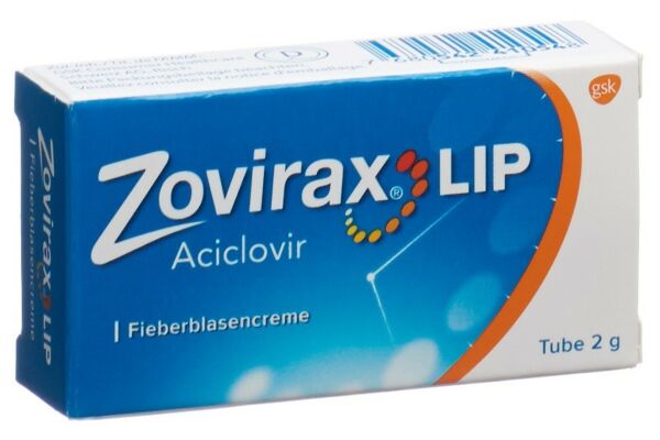 Zovirax Lip crème contre bouton fièvre tb 2 g