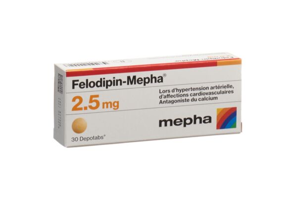 Felodipin-Mepha Ret Tabl 2.5 mg 30 Stk