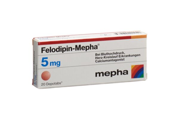 Felodipin-Mepha cpr ret 5 mg 20 pce