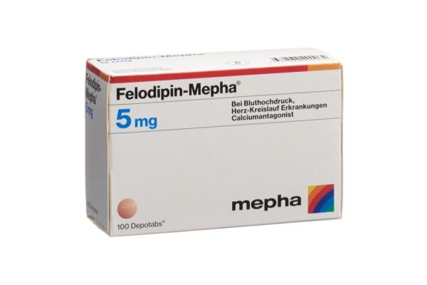 Felodipin-Mepha cpr ret 5 mg 100 pce