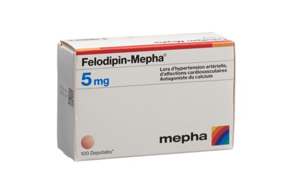 Felodipin-Mepha Ret Tabl 5 mg 100 Stk