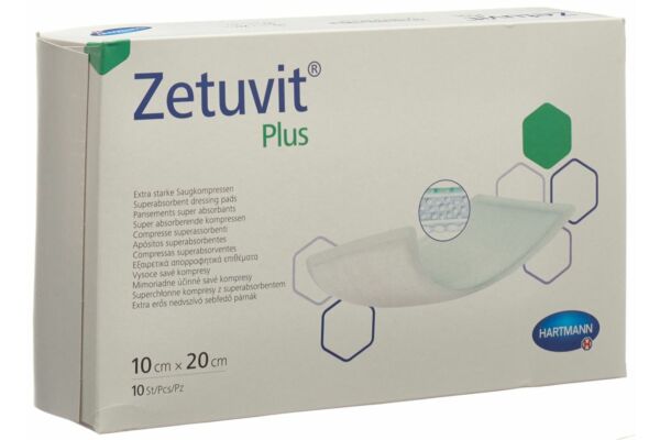 Zetuvit Plus compresse absorbante 10x20cm 10 pce