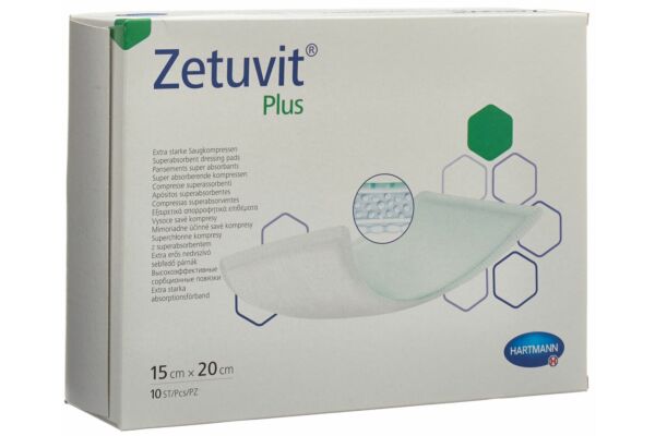 Zetuvit Plus compresse absorbante 15x20cm 10 pce