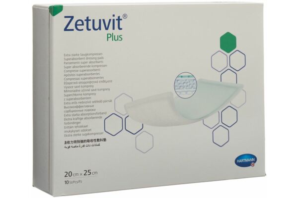 Zetuvit Plus compresse absorbante 20x25cm 10 pce