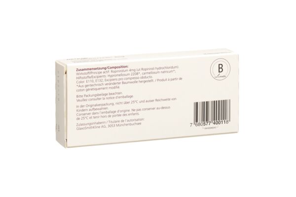 Requip-Modutab cpr pell 4 mg 28 pce