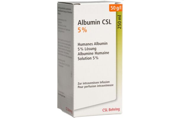 Albumin CSL sol perf 5 % 250ml