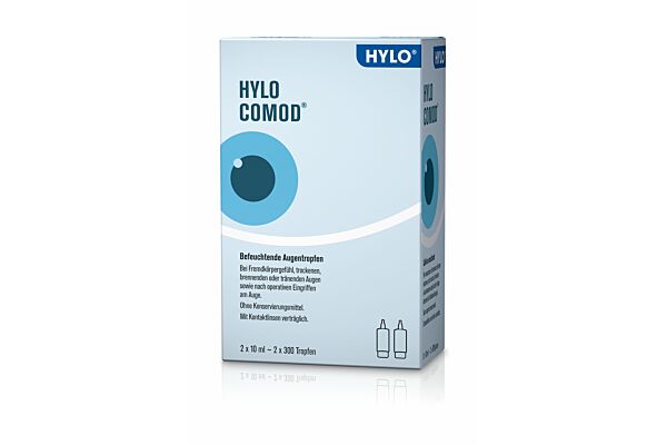 HYLO COMOD Gtt Opht 2 Fl 10 ml