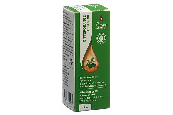 Aromasan Bitterorange petit grain bigarade Äth/Öl in Schachtel Bio 15 ml