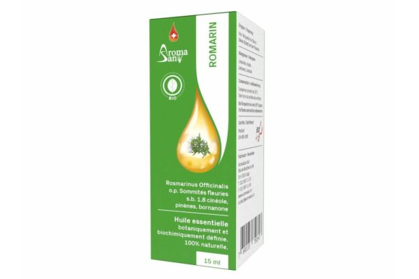 Aromasan Rosmarin Äth/Öl 1.8 cineol in Schachtel Bio 15 ml