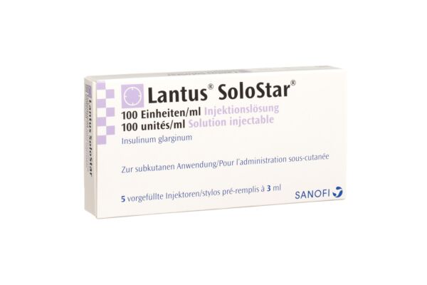 Lantus sol inj 100 U/ml SoloStar 5 stylo pré 3 ml