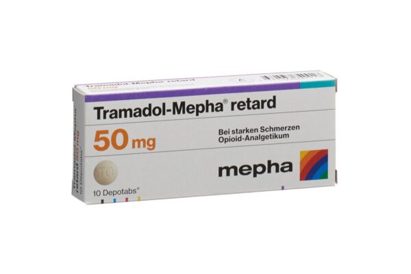 Tramadol-Mepha retard Ret Tabl 50 mg 10 Stk