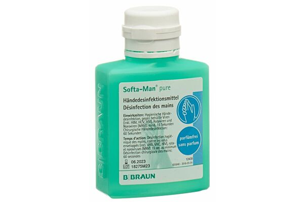 Softa-Man pure désinfection des mains alcool sans parfum 100 ml