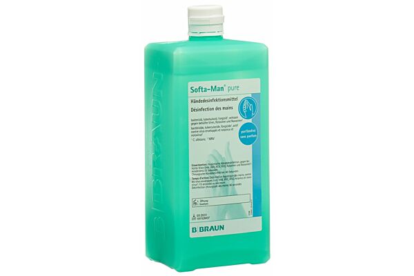 Softa-Man pure Händedesinfektion alkoholisch ohne Parfum 1000 ml