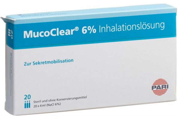 PARI MucoClear 6 % NaCl solution inhalation 20 amp 4 ml