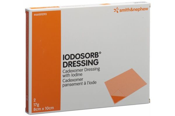 Iodosorb dressing 17 g 8x10cm 2 pce