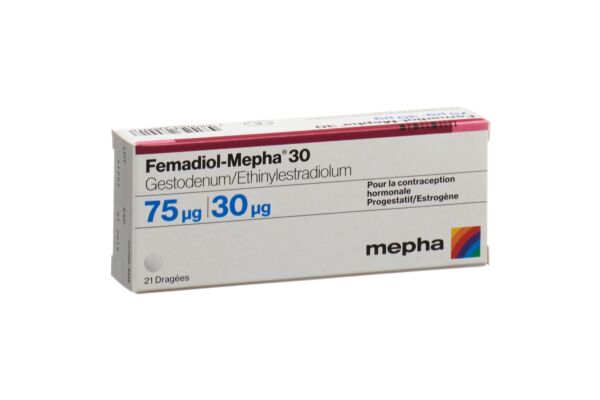 Femadiol-Mepha 30 drag 21 pce