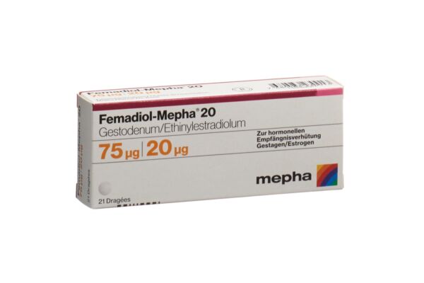 Femadiol-Mepha 20 drag 21 pce
