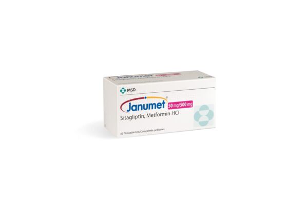 Janumet cpr pell 50/500 mg 56 pce