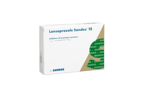 Lansoprazole Sandoz caps 15 mg 14 pce