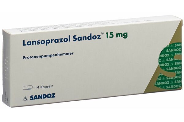 Lansoprazole Sandoz caps 15 mg 14 pce