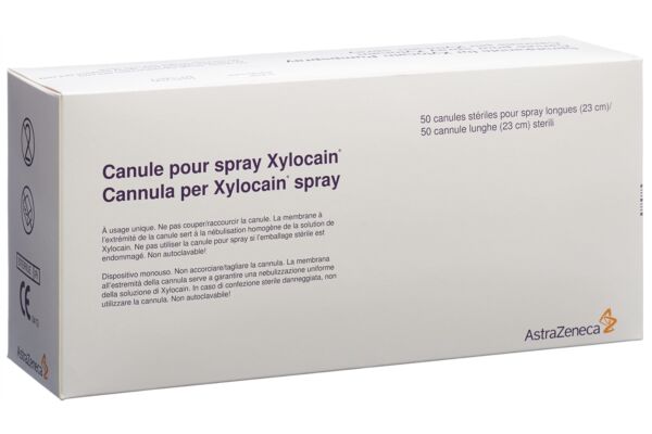Xylocain canule de nébulisation longue stérile 50 pce