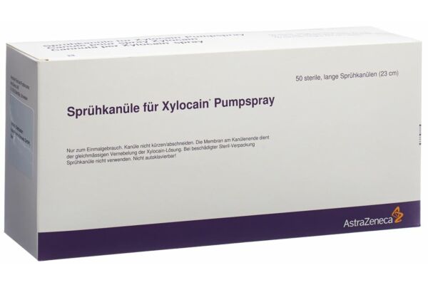 Xylocain canule de nébulisation longue stérile 50 pce