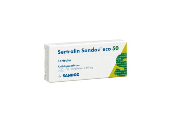 Sertraline Sandoz eco cpr pell 50 mg 10 pce