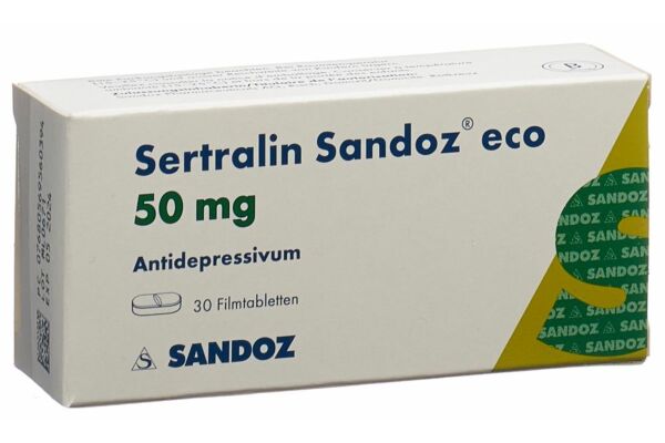 Sertraline Sandoz eco cpr pell 50 mg 30 pce