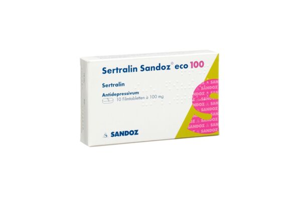 Sertralin Sandoz eco Filmtabl 100 mg 10 Stk