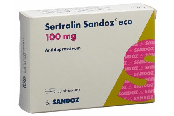 Sertraline Sandoz eco cpr pell 100 mg 30 pce