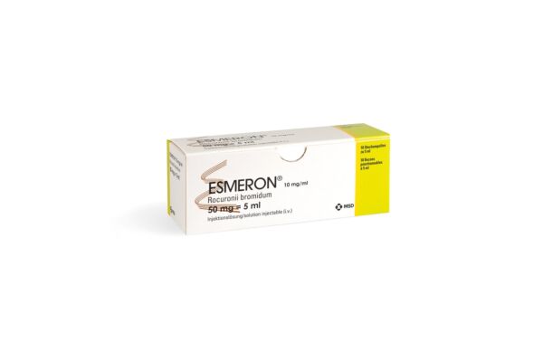 Esmeron Inj Lös 50 mg/5ml 10 Durchstf 5 ml