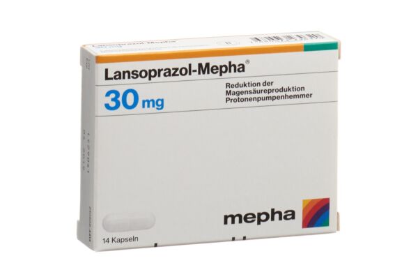 Lansoprazol-Mepha Kaps 30 mg Blist 14 Stk