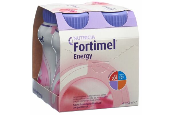 Fortimel Energy fraise 4 fl 200 ml