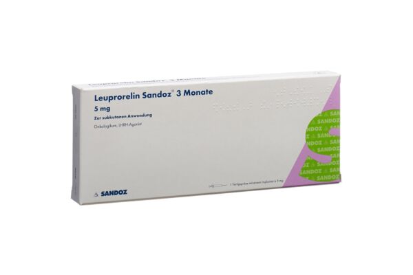 Leuproréline Sandoz 3 mois implant 5 mg ser pré