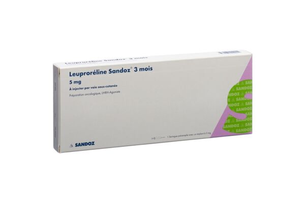 Leuproréline Sandoz 3 mois implant 5 mg ser pré