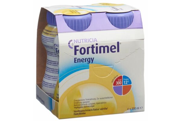Fortimel Energy Vanille 4 Fl 200 ml