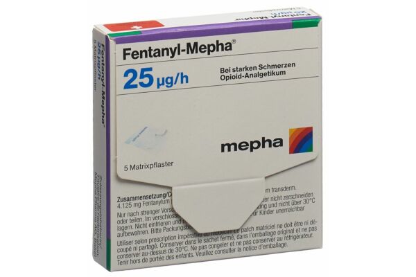 Fentanyl-Mepha Matrixpfl 25 mcg/h 5 Stk