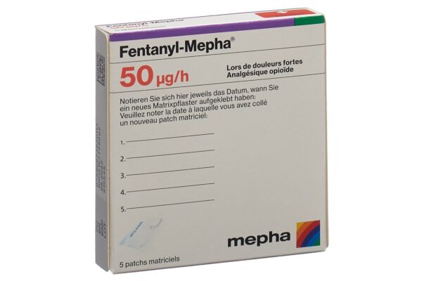 Fentanyl-Mepha patch mat 50 mcg/h 5 pce