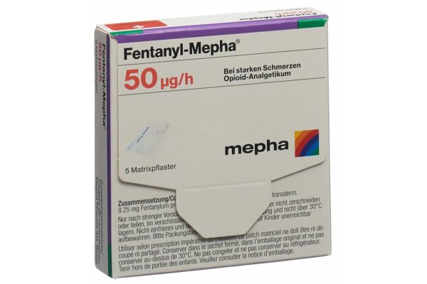 Fentanyl-Mepha patch mat 50 mcg/h 5 pce