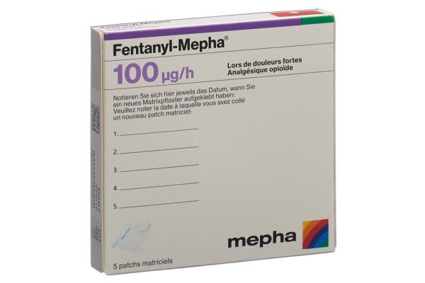 Fentanyl-Mepha patch mat 100 mcg/h 5 pce