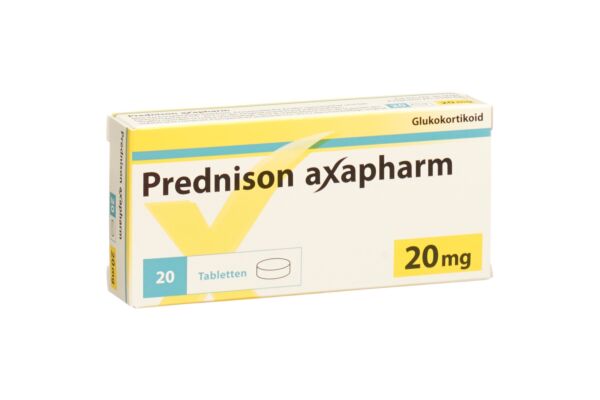Prednison axapharm Tabl 20 mg 20 Stk