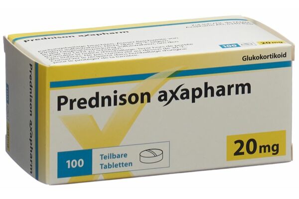 Prednison axapharm Tabl 20 mg 100 Stk