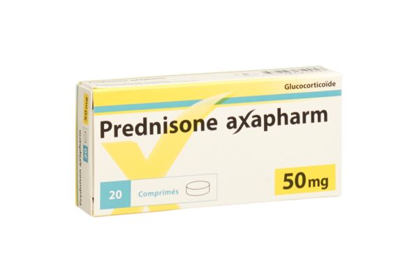 Prednison axapharm Tabl 50 mg 20 Stk
