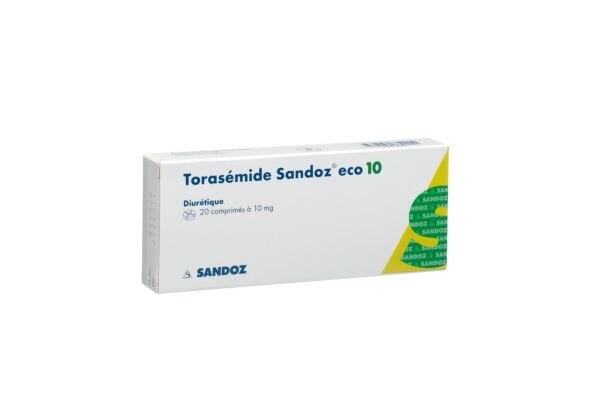 Torasémide Sandoz eco cpr 10 mg 20 pce