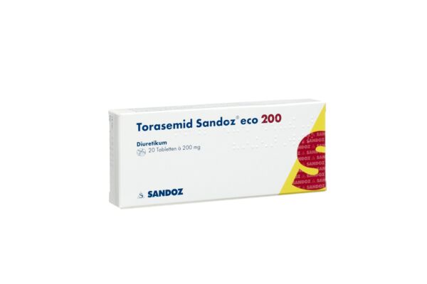 Torasémide Sandoz eco cpr 200 mg 20 pce