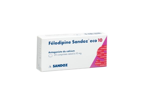 Felodipine Sandoz eco cpr ret 10 mg 20 pce